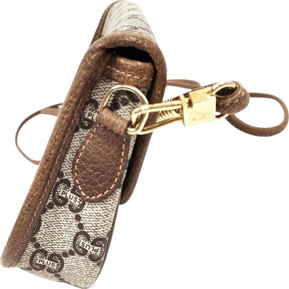 (L3) Authentic Gucci Crossbody Bag Brown PVC Luxury Vintage Designer Handbag - Picture 2 of 9